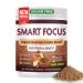 Smart Focus Lions Mane Mushroom Focus Supplement | Memory Brain Health Clarity & Immune Support 8-in-1 Blend (2 Month Supply) Sugar-Free Unflavored Turkey Tail Shiitake Chaga Mushroom