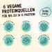 Powerstar Vegan Protein 500g | Soy-Free Multi-Component Protein Powder with 10 Superfoods | German Quality for Muscle Building | Vanilla Flavor - Buy Online on GoSupps.com