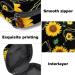 Menstruation Pad Bag with Zipper | Stylish Napkin & Tampon Collection Bag for Women & Girls | Golden Polygonal Shapes & Sunflowers - Buy Online on GoSupps.com