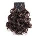 Premium Brown Clip-in Hair Extensions Set - 7 Pieces 60 cm Curly & Heat Resistant for Effortless Style - Buy Online on GoSupps.com