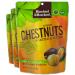 Blanchard & Blanchard Whole Organic Chestnuts Roasted & Peeled 5.29 OZ (3 Pack) Gluten Free, Keto, Low Carb