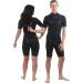 Phantom Aquatics Marine Men's Shorty Wetsuit | All Black | Medium | Ideal for Scuba Diving and Snorkeling - Buy Online on GoSupps.com