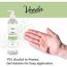 Veeda Hand Sanitizer with Lemon Zest - Moisturizing 70% Ethyl Alcohol Gel - Antimicrobial & Vitamin E - Travel Size 8 Fl Oz - Made in USA - Buy Online on GoSupps.com