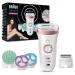 Braun Silk- pil 9 Skinspa Set epilator women / hair remover with compression control Wet & Dry epilation device with 13 extras 9-990 rose / gold alt -990