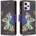Buy VQWQ Redmi Note 12 Pro & Poco X5 Pro Leather Case - Magnetic Flip Cover with Lanyard Zipper Pocket - Butterfly 3 Design - International Shipping Available - Buy Online on GoSupps.com