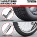 TireTek Mountain Bike Presta Tire Pressure Gauge - 60 PSI with Glow Dial, Interchangeable Valve, Storage Pouch - Buy Online on GoSupps.com