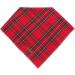 Buy Unique Style Paws Dog Ceal - Washable Cotton Neck Triangle for Small Medium Large Dogs & Cats - Red Grid (1-Pack) - Buy Online on GoSupps.com
