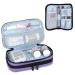 Luxja Insulin Travel Case Double Layer Insulin Bag for Insulin Pens Glucose Meter and other Diabetic Supplies (Bag Only) Purple