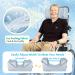 AOSSA Wheelchair Headrest Neck Stabilizer Head Support Pillow for Recliner High Back Wheelchair Head Positioning Wedge Neck Support Positioner Keep Head Straight Medical Foam Wedge (Light Blue) - Buy Online on GoSupps.com