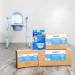 Carex Premium Commode Liners 72 Pack - Leak Proof, Fits Most Commodes, Absorbent Powder, Holds 2 Quarts Liquid, Disposable - Blue - 72 Count - Buy Online on GoSupps.com