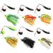 6 Stk Spinnerbait Set - Multicolor Angelk der f r Hecht Barsch Zander Forelle & Lachs | Hochwertige Hartmetall Jigs & Buzzbaits - Buy Online on GoSupps.com
