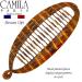 Camila Paris CP3097 Large Banana Clip Hair Comb - 7 Inch Flexible Clip for Thick Hair, Brown - Made in France - Buy Online on GoSupps.com