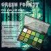 UCANBE Green Eyeshadow Makeup Palette Bright Dark Green Shimmer Matte Metallic Glitter Eye Shadow 15 Colors - Green Forest - Buy Online on GoSupps.com
