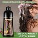 FONDIIA Herbal Brown Hair Color Shampoo 500ML - 3-In-1 Instant Gray Coverage Hair Dye - 5-Min Natural Hair Coloring Solution - Buy Online on GoSupps.com
