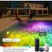 WiFi Intelligence RGB+IC 15W LED Pool Lights - IP68 Waterproof Music Mode Timing Function Google Home & Alexa Compatible - 5m Cable Blue - Buy Online on GoSupps.com