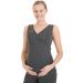 Herzmutter Maternity Homewear Set - 3-Piece Nursing Pyjamas - Pregnancy Wellness - Dark Gray - Buy Online on GoSupps.com