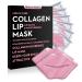 Bukamkom Collagen Pink Lip Mask 20 Pieces Which can Provide Long-lasting Nourishment Moisturization Overnight Lip Mask Individually Wrapped Patch