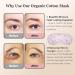 Organic Castor Oil Eye Mask - Reusable 2 Pcs Pack for Eyelashes Eyebrows Wrinkles & Dark Circles - Magnolia - Buy Online on GoSupps.com