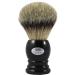 Hans Baier Exclusive XXL shaving brush genuine silvertip badger hair - black handle size 5 101 g