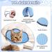 Xialvyu Foldable Protective Cat Collar - Adjustable Soft Blue Recovery Collar for Cats & Small Dogs After Surgery & Injury - Buy Online on GoSupps.com
