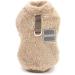 Smalllee Lucky Store Sherpa Fleece Sweater Vest for Small Dogs & Cats | Warm Autumn Winter Clothing for Yorkies & Chihuahuas | D-Ring Soft Sweatshirt Brown Size L - Buy Online on GoSupps.com