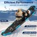 YITGOG 3-in-1 Snowshoes with Trekking Poles | Lightweight Aluminum Snow Shoes for Women Men Youth Kids | Easy Wear & Carry Bag | 21''/25''/30'' Blue - Buy Online on GoSupps.com