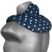 Neck pillow with stand-up collar stars-blue - spelt pillow - neck pillow heat pad - spelt grain pillow neck shoulder