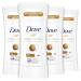 Dove Antiperspirant Deodorant Stick for 48 Hour Protection And Soft And Comfortable Underarms Shea Butter Deodorant for Women 4 Count 2.6 Ounce