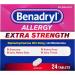 Benadryl Liqui-Gels Antihistamine Allergy Medicine & Cold Relief Dye Free 24 ct & Extra Strength Allergy Relief 50mg Diphenhydramine Tablets - 24ct - Buy Online on GoSupps.com