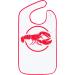 Classic BIB Designs Essl tchen for adults - Suitable for men & women - washable clothing protection with crumbly compartment - reusable plate with lobster