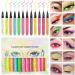 Waterproof Eye Liner | Long Lasting Colorful Glitter Eye Liner - UV Neon Pigmented Graphic Liners Face & Body Painting Liner Festival Makeup Kit for Women Girls - Buy Online on GoSupps.com