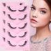 Buy Slender Faux Mink False Eyelashes - 5 Pairs 3D Charming Fluffy Cat Eye Lashes Easy to Apply Natural Look - Buy Online on GoSupps.com