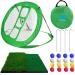 Golf Chipping Net,Golf Practice Net with Hitting Mat for Accuracy/Swing Practice,Indoor/Outdoor Golfing Target Net with 16 Practice Balls,4 Groud Stakes,Rubber Tees and Carry Bag for Men Women Kids Green