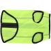 Reflecting vest for dogs warning vest for dogs safety clothing bright jacket light pet night safety clothing reflective vest with zipper (L-glowing green) l bright green