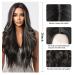 28 Inch Long Black Wigs for Women | Wavy Curly Synthetic Wig with Blonde Highlights - Perfect for Daily and Party Use - Buy Online on GoSupps.com