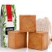 Natura Germania 3x each approx. 200 gr (approx. 600 gr) original Aleppo soap set 90% olive oil / 10% laurel oil + sisal soap bags |Known from the public law - natural soap