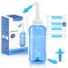 Neti Pot Sinus Rinse Kit, Sinus Rinse Bottle, Nose Wash Cleaner, Pressure Rinse Nasal Irrigation for Adult & Kid, 300ml Capacity Sinus Rinse Bottle and 40 Nasal Wash Salt Packets