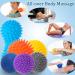 6-Part Hedgehog Massage Ball Set for Reflex Therapy & Trigger Point Relief - Ideal for Muscle Massage (Foot Back Leg Hand) - Buy Online on GoSupps.com