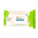 Happy Little Camper Natural Flushable Wet Wipes with Aloe Vera and Vitamin E, Chlorine-Free, Unscented, Gentle, Hypoallergenic and Dermatologically Tested, Septic Safe, 50 Count