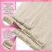 Youngsee Clip-in Extensions Real Hair 55cm Platinum Blonde - 120g Remy Hair Clips (7PCs) - #60A - Buy Online on GoSupps.com
