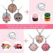 6-Piece Diffuser Locket Necklace Set with Aromatherapy Oil Pendant and Refill Pads - Stainless Steel Necklace for Women and Girls - Buy Online on GoSupps.com