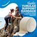 Elastic Tubular Support Bandage Size F 10M Box - Natural Color for Large Knee & Thigh Support - Cotton Spandex Material - 4 x 33 Feet - Buy Online on GoSupps.com