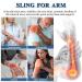 Buy Lightweight Arm Sling for Men & Women - Breathable Mesh Shoulder Support for Injury Dislocation & Fracture - Medium Black - Buy Online on GoSupps.com