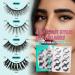 Self Adhesive Eyelashes | No Glue Needed | 8 Pairs Reusable Waterproof Wispy Lash Clusters with Tweezer | AMZGlRL | 4 Styles (8-17mm - Buy Online on GoSupps.com