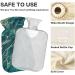 Green Marble Gold Glitter BAP-Free Hot Water Bottle - 2L Large Pain Relief Bag for Headaches Neck & Shoulders - Buy Online on GoSupps.com