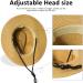 Men's Wide Brim Straw Sun Hat UPF50+ for Beach Summer - Khaki - Buy Online on GoSupps.com