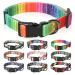 Heele dog collar dogs collar for puppies Small medium-sized large dogs patterned dog collars adjustable comfort robust dog collar rainbow XS XS (length 21.6-28cm width 1.5 cm) rainbow