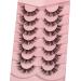 Pooplunch Cat Eye Cluster Lash Flares Extension DIY Kit - 7 Pairs Faux Mink False Eyelashes Multipack - Buy Online on GoSupps.com