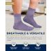 Bamboo Diabetic Socks - 6 Pairs Ankle Length for Men & Women | Large Bright Colors | Comfortable Diabetes Socks - Buy Online on GoSupps.com