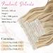 Reecho Clip-In Hair Extensions - 4PC Medium Blonde with Highlights 60cm Thick Long Beach Waves - Buy Online on GoSupps.com